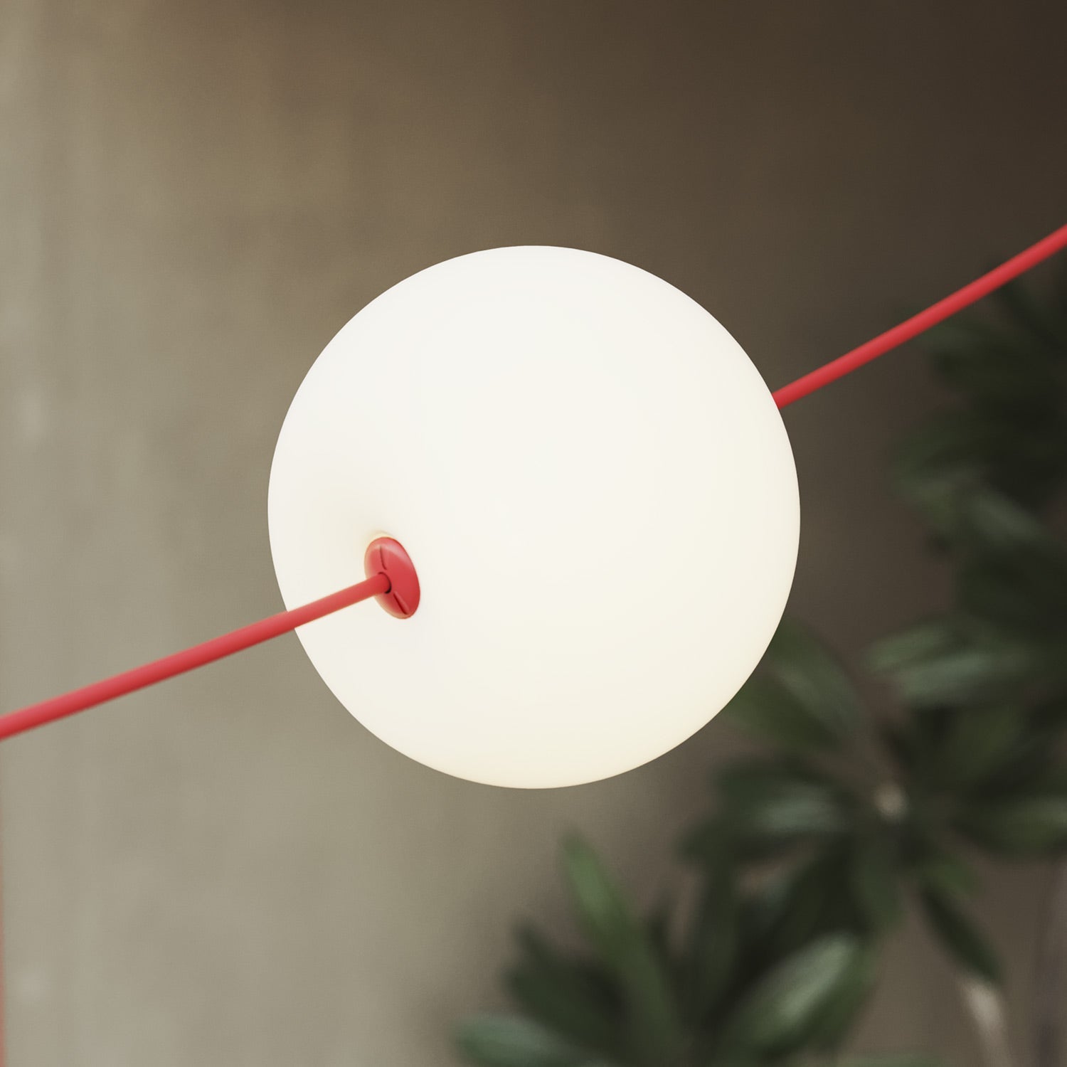 Outdoor 4-Light String Light for wet locations Starfish Red, Power supply with US plug - Marina4 Cherry 140 cm