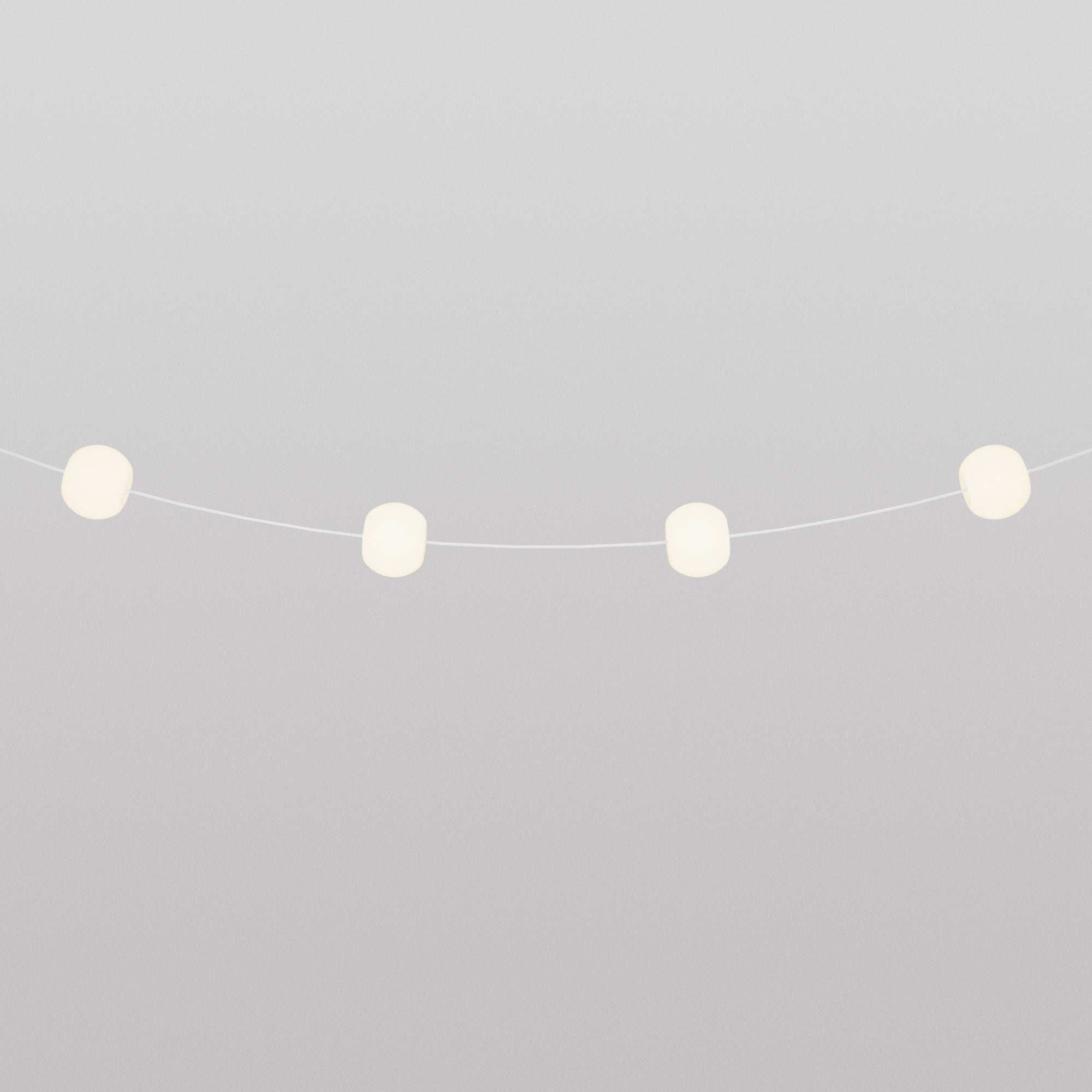 Outdoor 4-Light String Light for wet locations White Sand, Power supply with US plug - Marina4 Cherry 70 cm