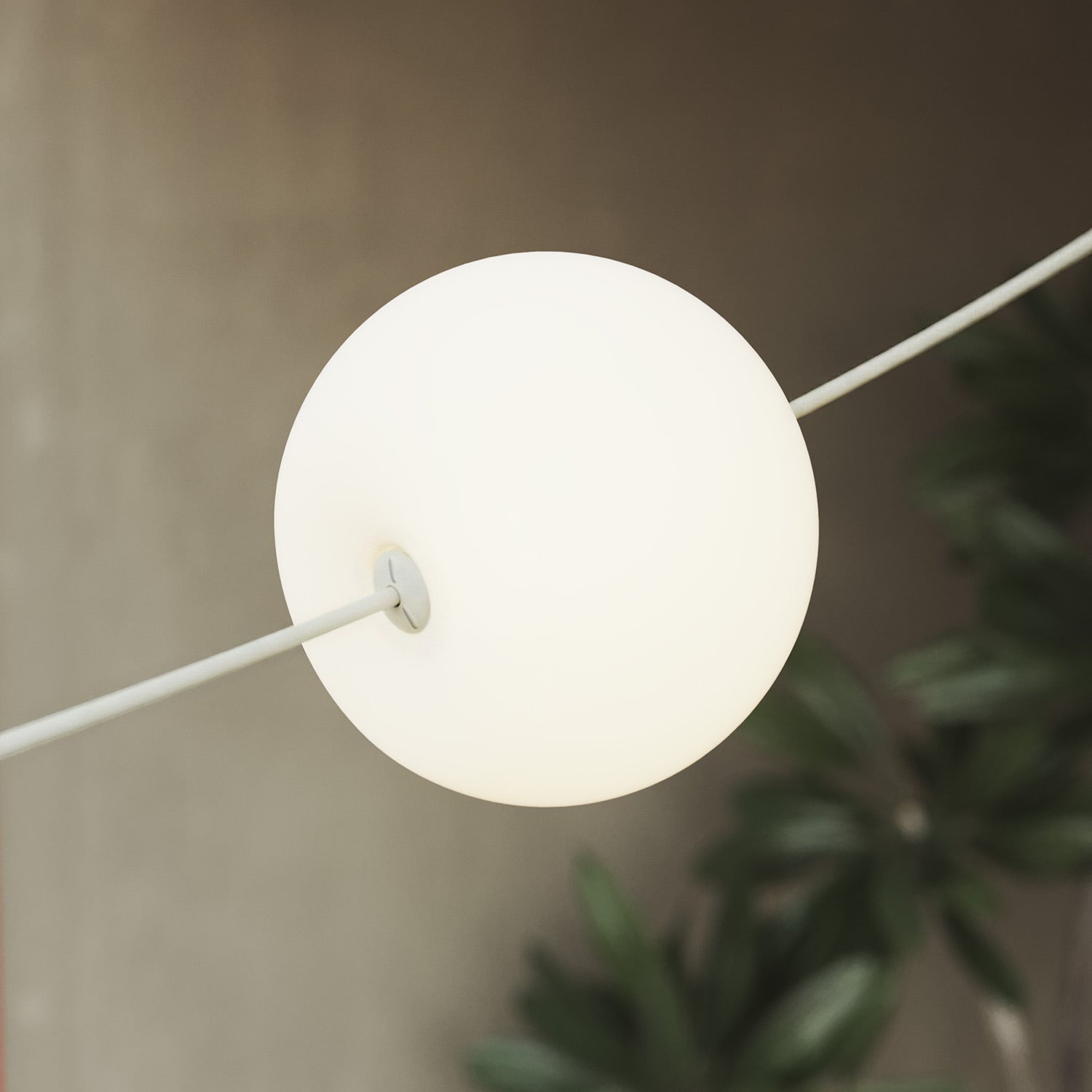 Outdoor 4-Light String Light for wet locations White Sand, Power supply with US plug - Marina4 Cherry 70 cm