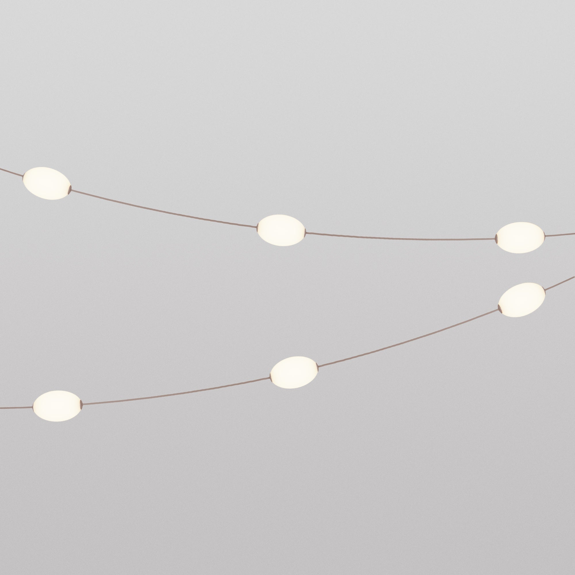 Outdoor 6-Light String Light for wet locations Desert Brown, Power supply with US plug - Marina6