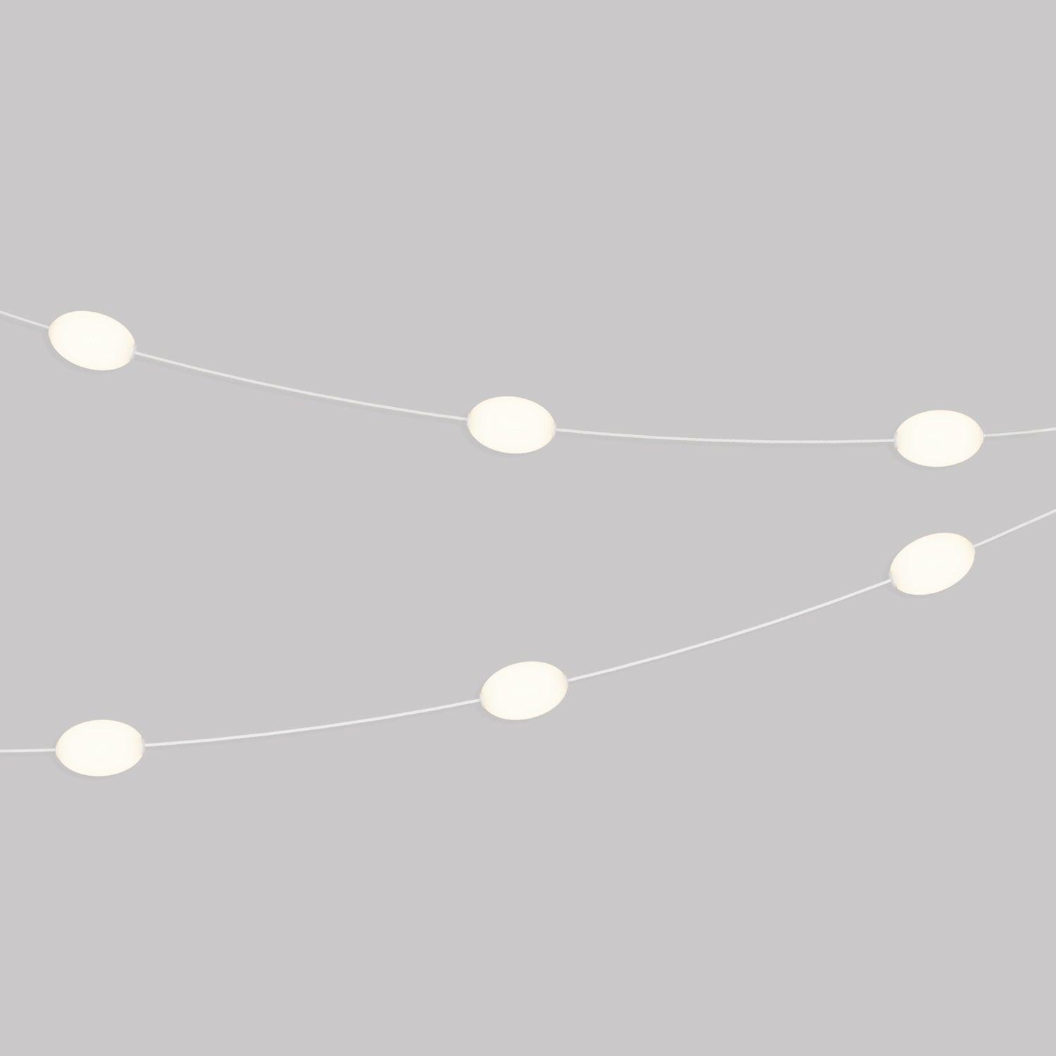 Outdoor 6-Light String Light for wet locations White Sand, Power supply with US plug - Marina6