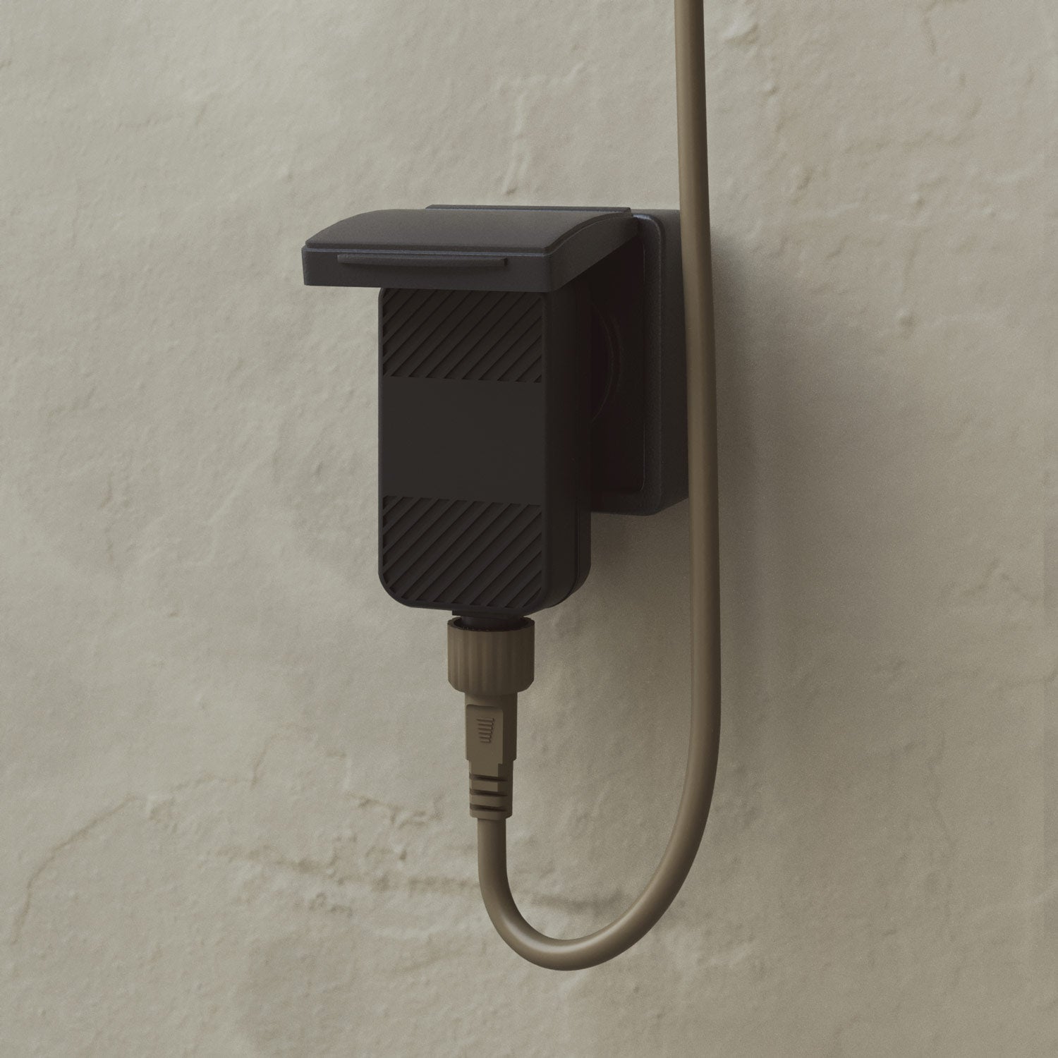 Outdoor Net String Light 7-Light for wet locations Olive Green, Power supply with US plug - Marina GRID