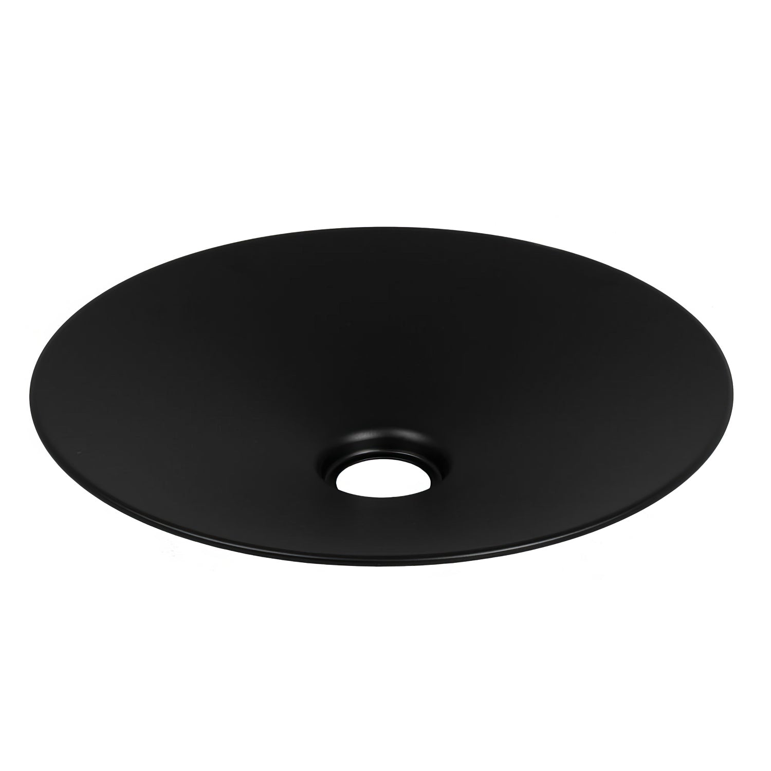 Paralume Swing in metallo smaltato con attacco E27 - Nero interno Nero