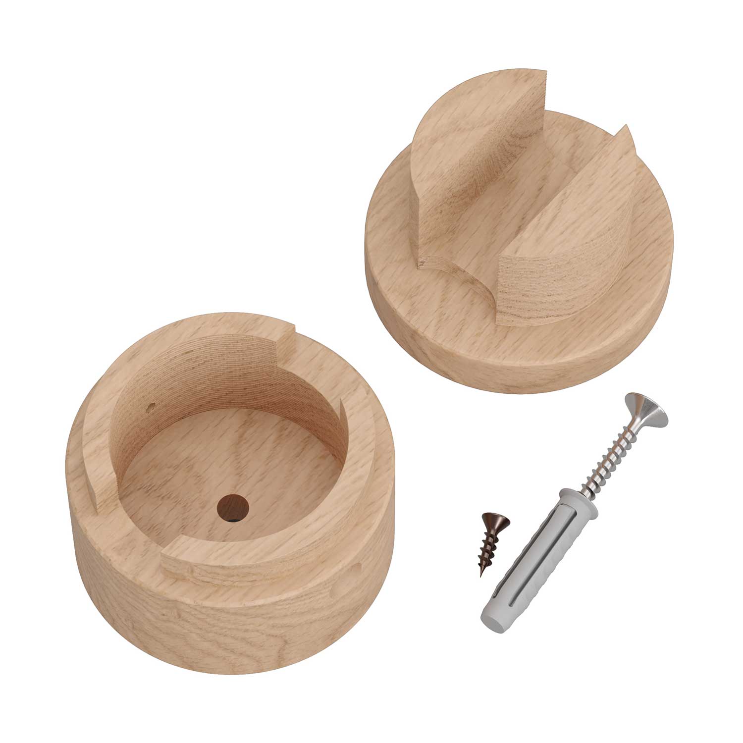 Passacavo in legno per cavo per catenaria e sistema Filé. Made in Italy - Neutro