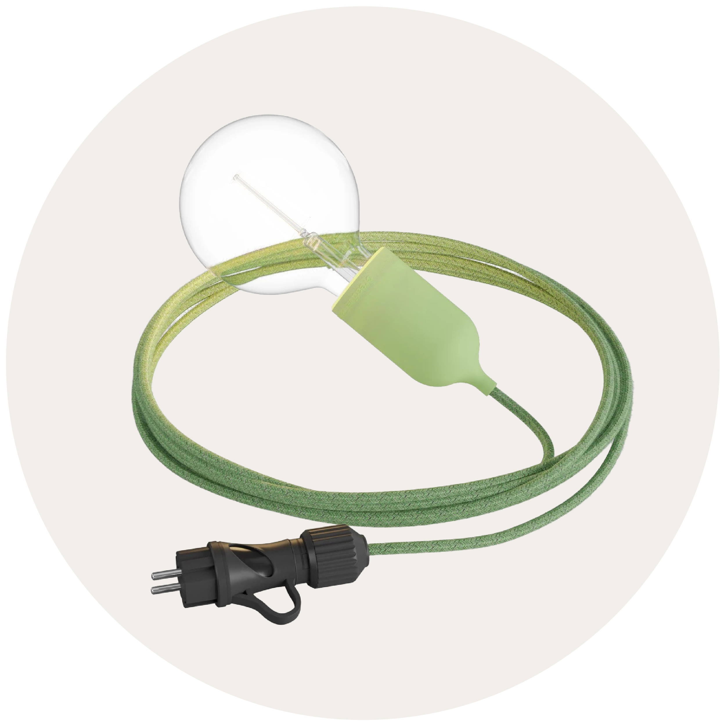 Outdoor lamps with plug