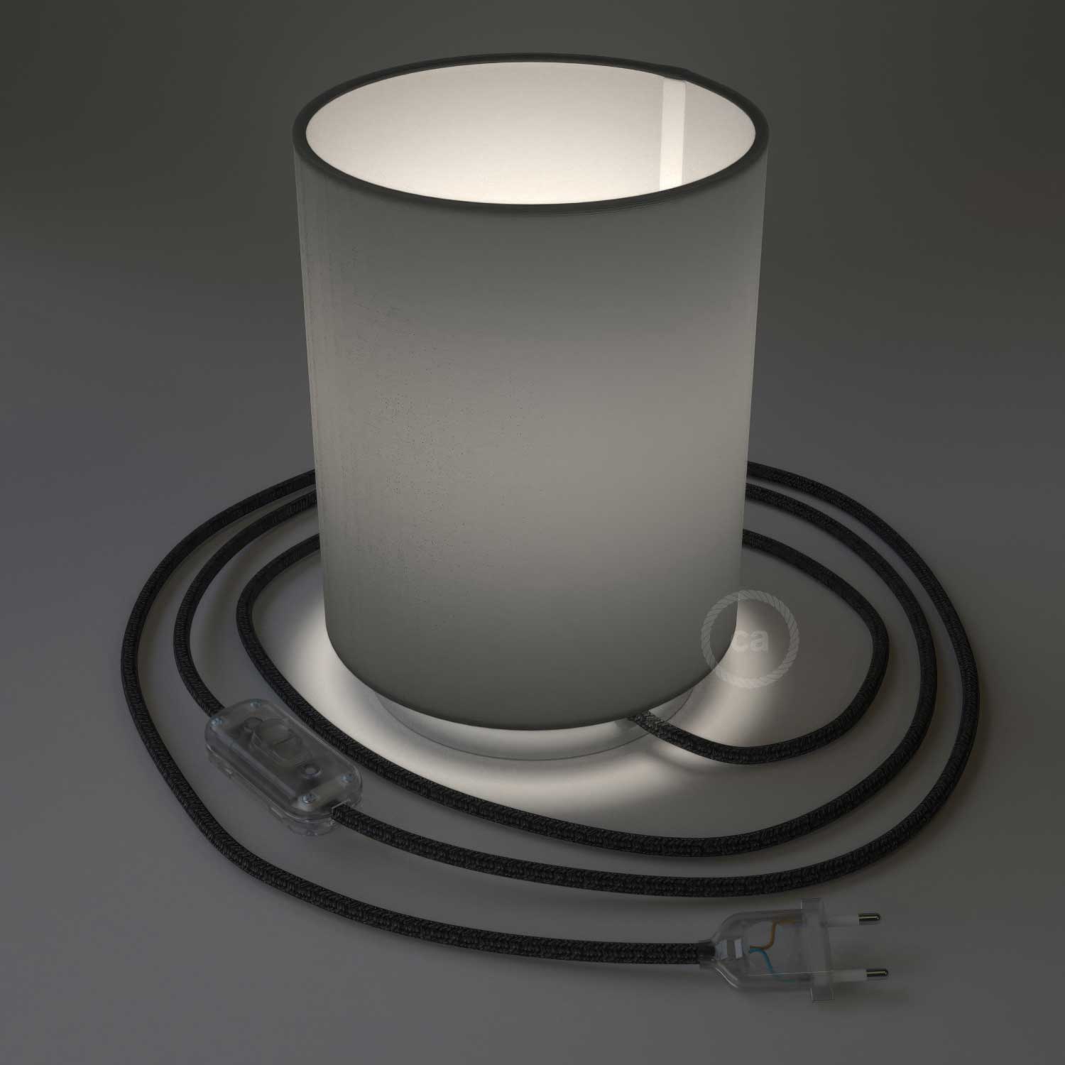 Posaluce metal base with Cilindro lampshade - Electra Pinguino