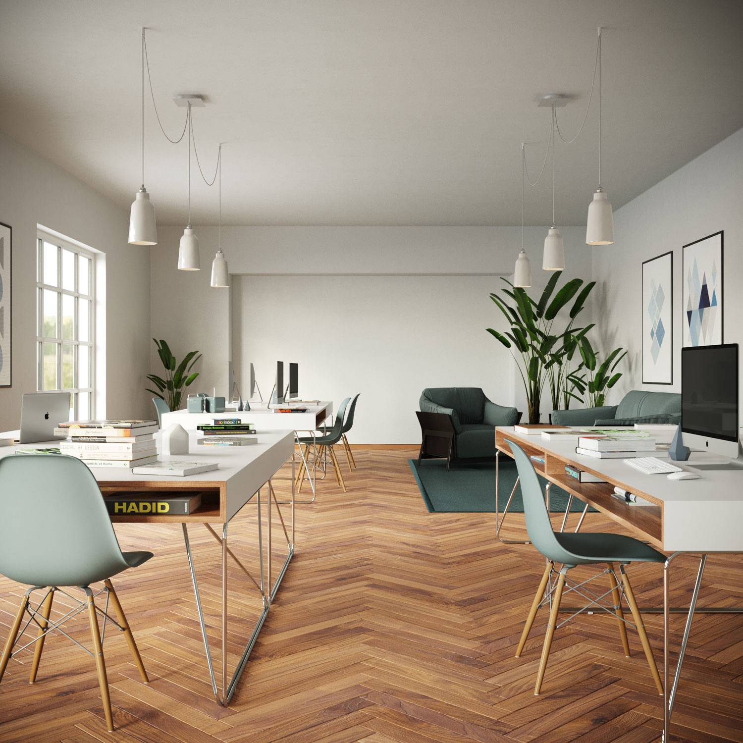 Rosone Rose-One quadrato, 200 mm con 3 fori in linea e 4 fori laterali - Verde prato Bianco