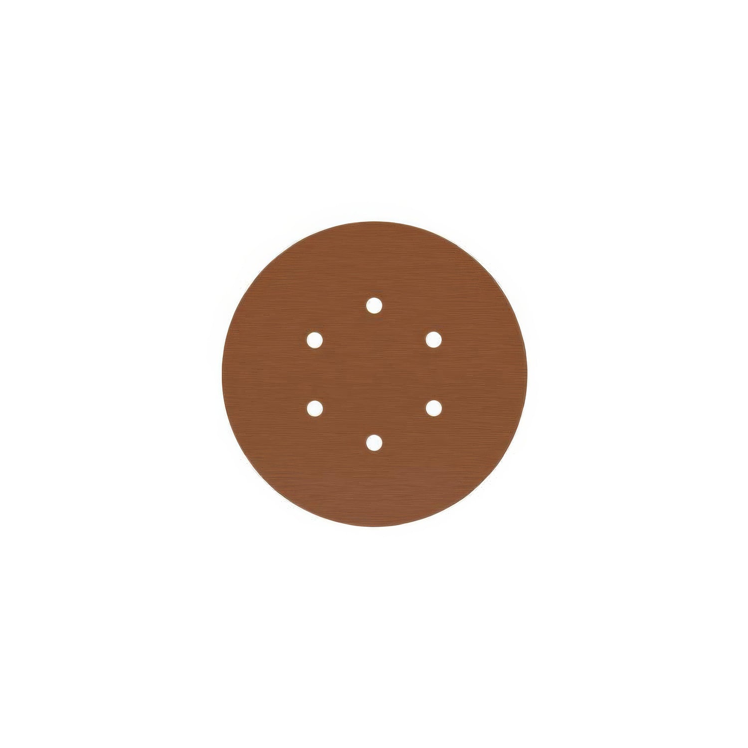 Rosone Rose-One rotondo, diametro 200 mm con 6 fori e 4 fori laterali - Dibond Rame satinato Bianco