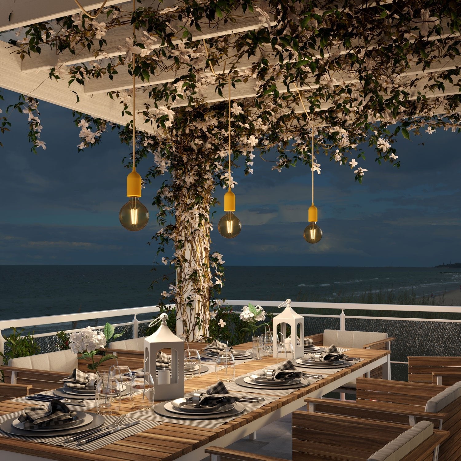 Round electric cable with SN06 Jute lining for outdoor use - Compatible with Eiva Outdoor