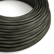 Round Electric Vertigo HD Cable covered by Optical Black and Gray fabric ERM67