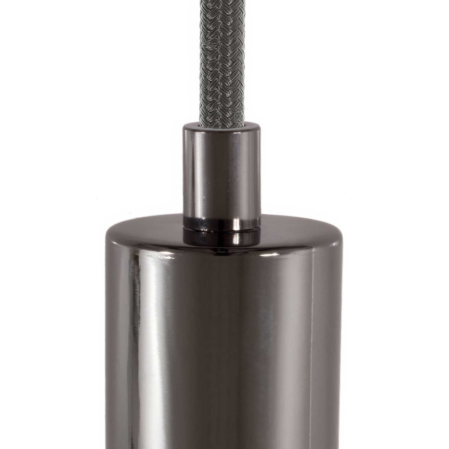 Serracavo cilindrico in metallo completo di tige, dado e rondella - Nero perla