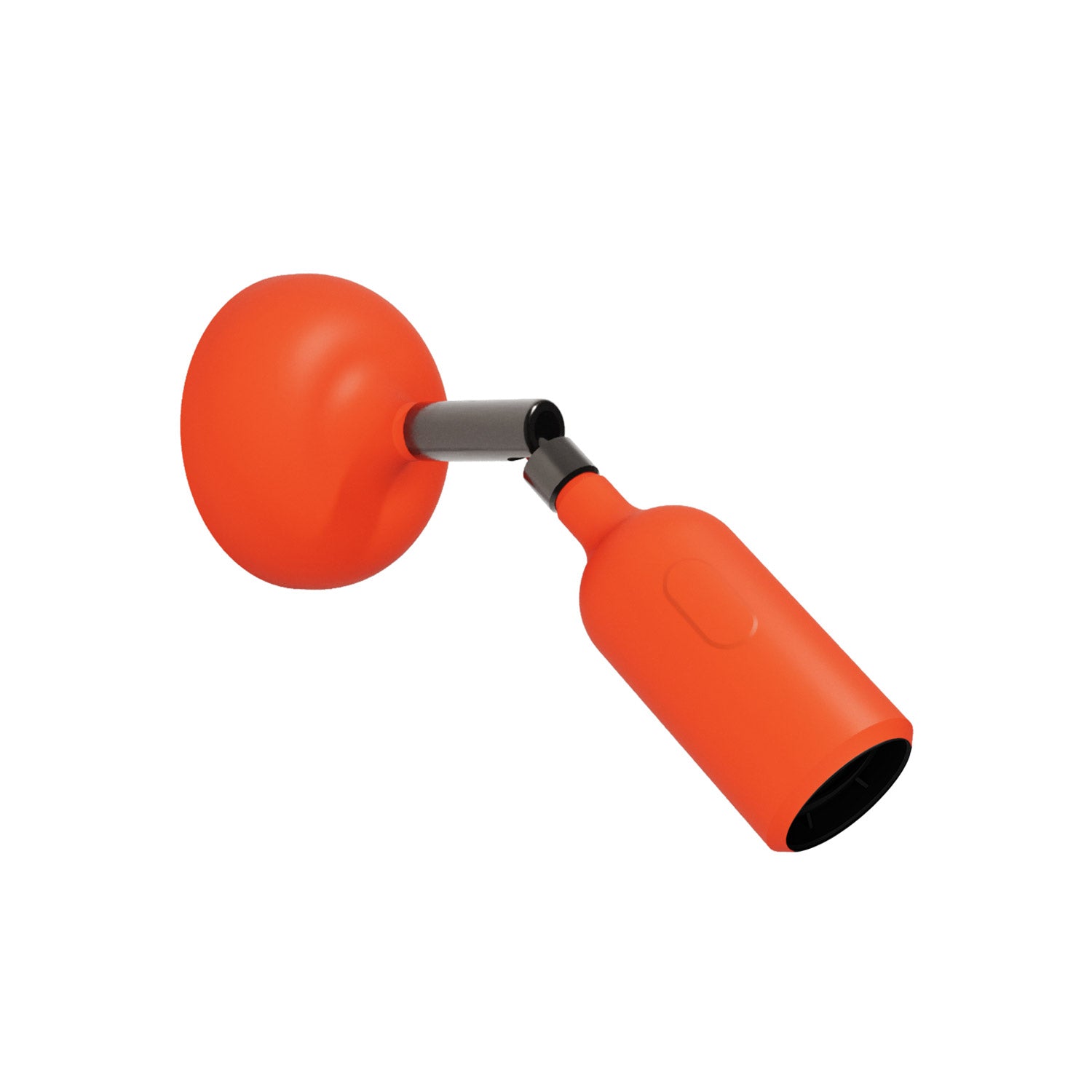 Silicone Fermaluce lamp with joint and built-in switch - Orange