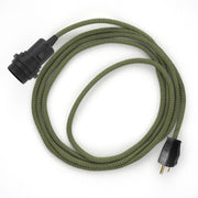 Snake for lampshade - Plug-in lamp with Zig-Zag fabric cable - RD72