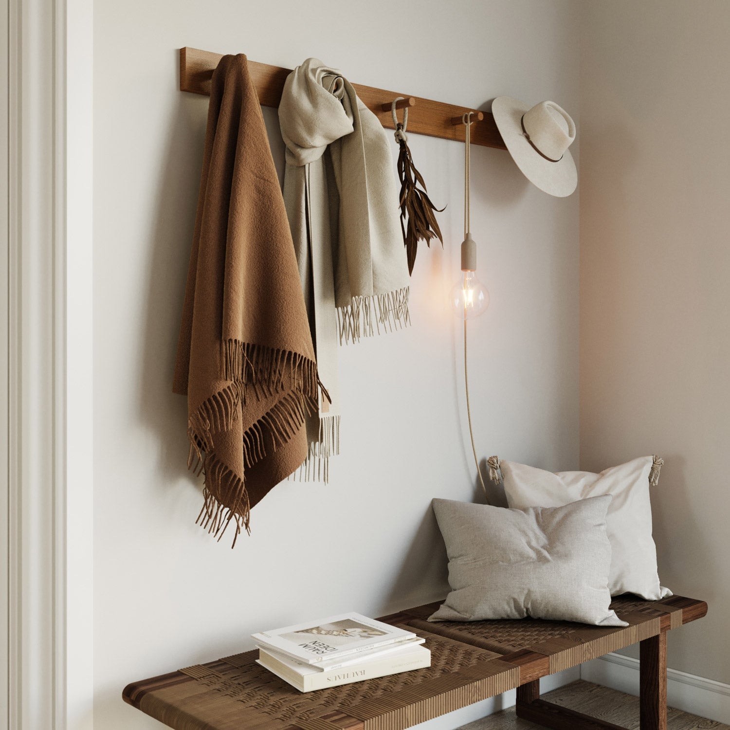 Snake Lampada in silicone con interruttore e spina - Desert Brown