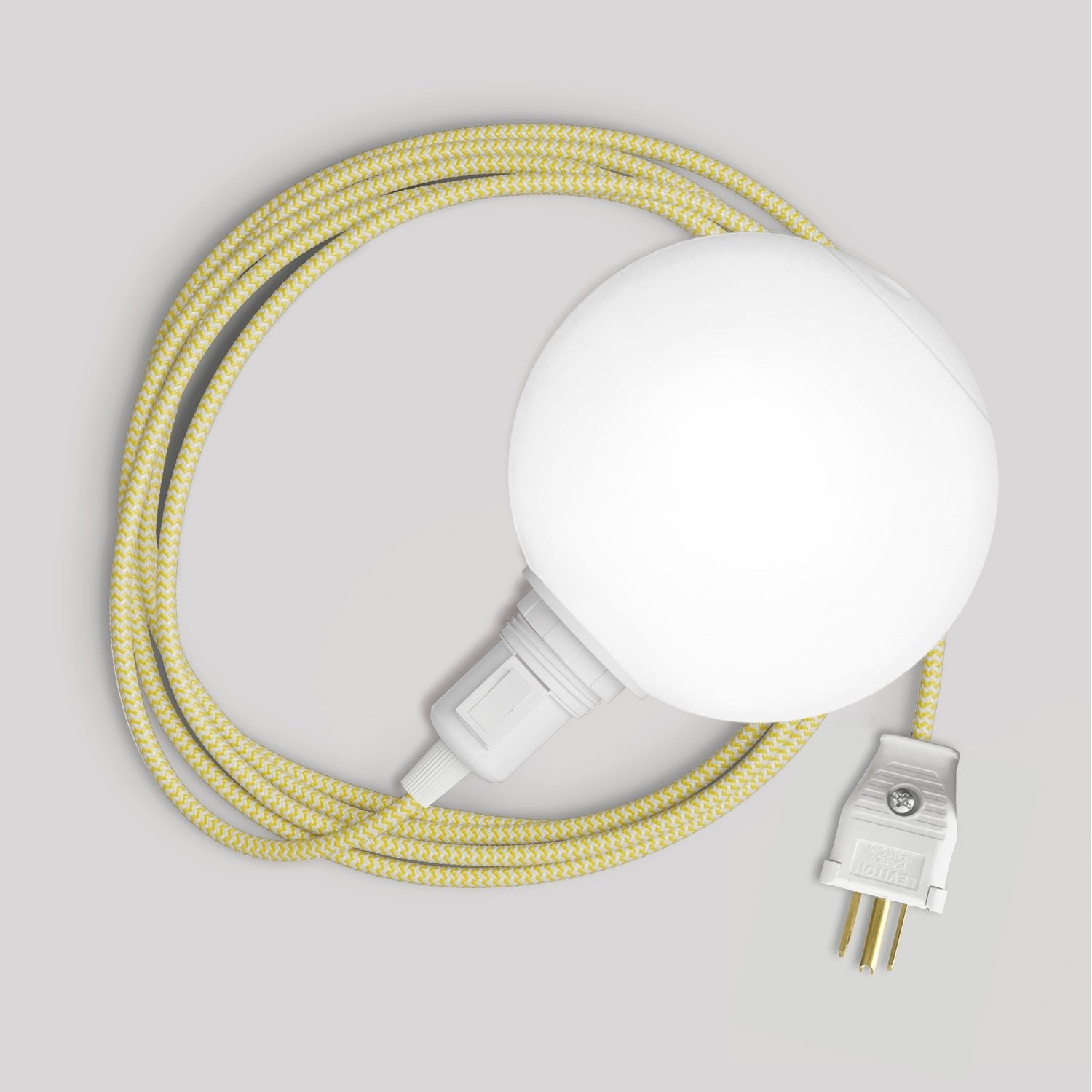 Snake Portable Lamp with socket switch, plug, and Unbreak-a-Ball unbreakable shade - RZ10