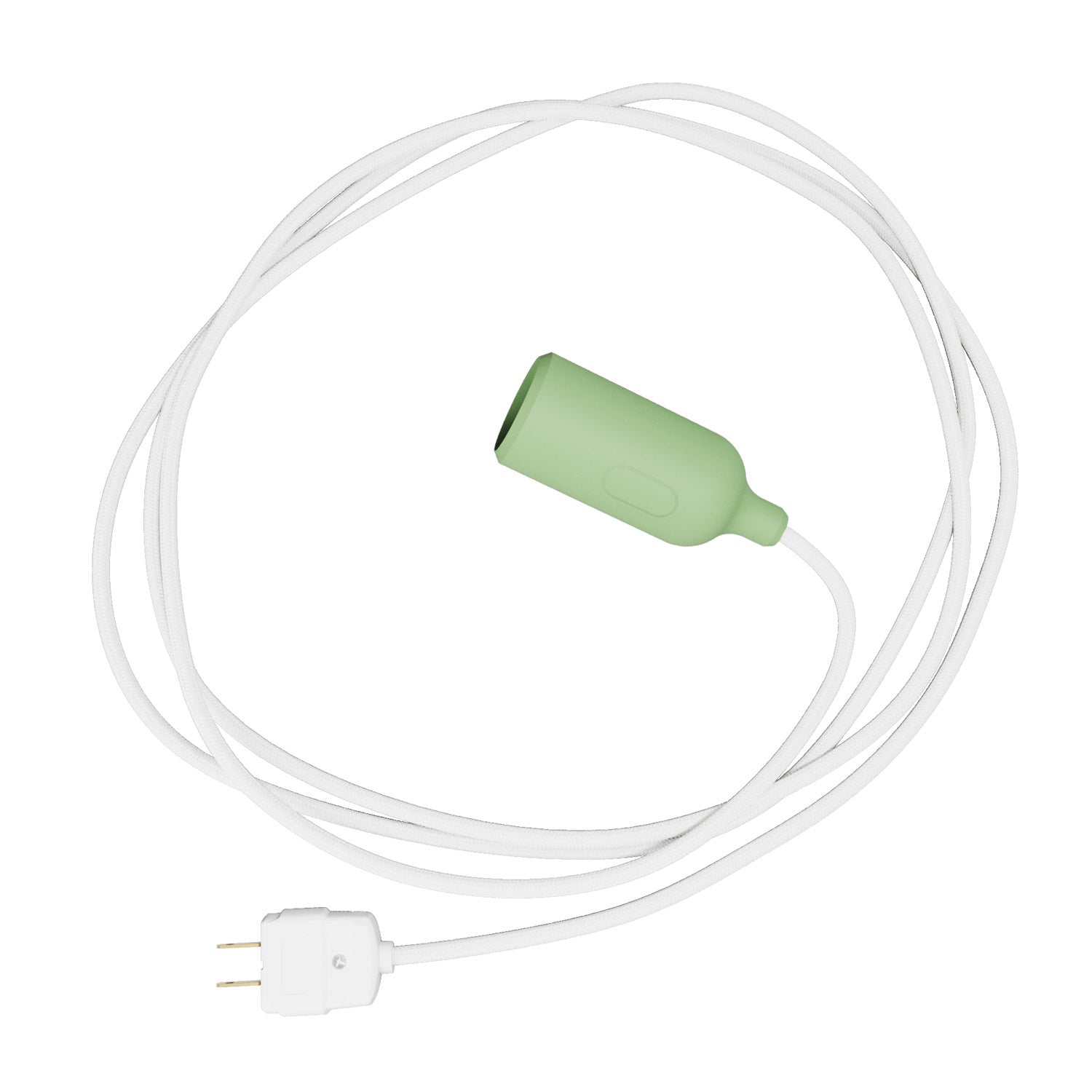 Snake - Silicone lamp with switch and plug Meadow Green