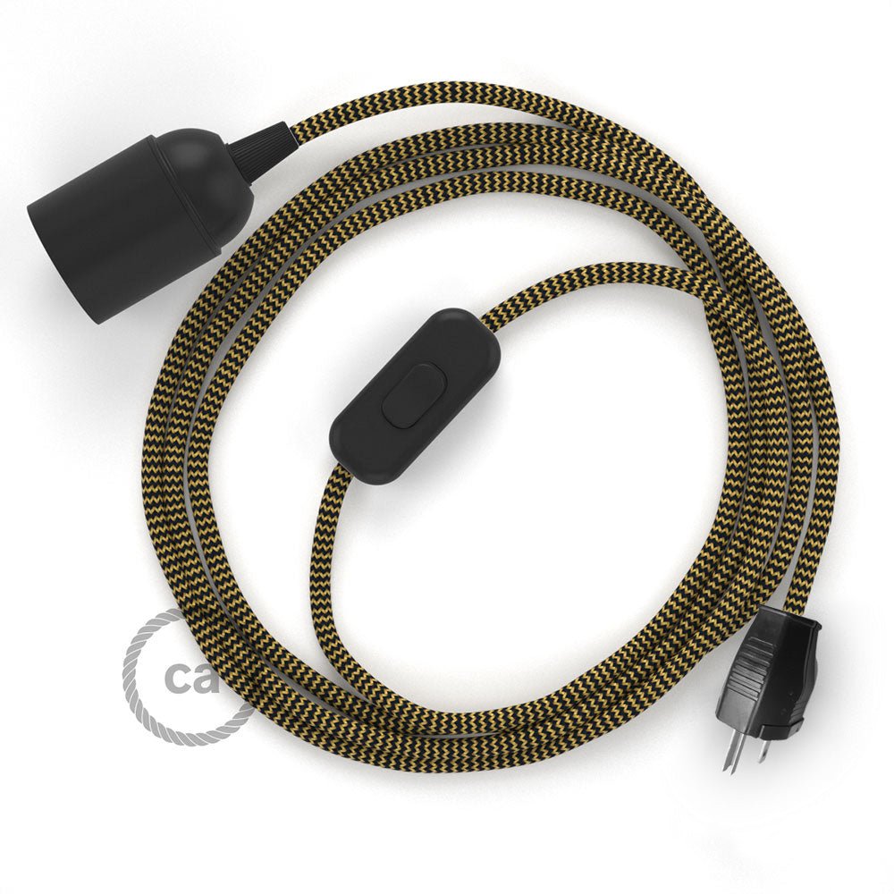 SnakeBis - Wiring with socket and Zig-Zag fabric cable - RZ24