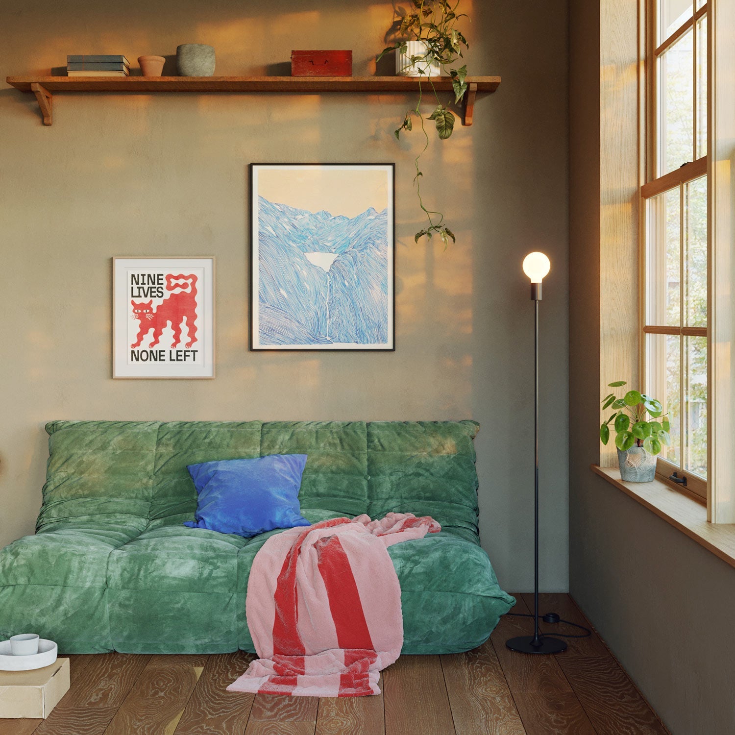 Tubo di estensione in metallo per lampade da terra MAG-Y - Nero